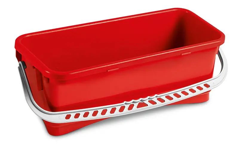 10 l Rechteckiger Eimer, rot