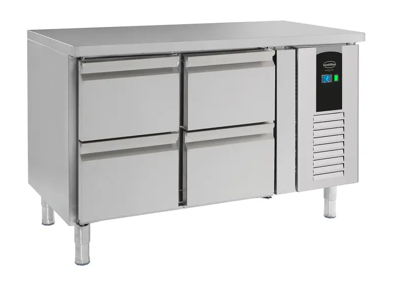 700 Kühltisch 4 Schubladen Energy Line - 1360x700x860 mm - 0,3 kW