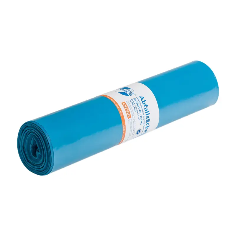 Abfallsäcke 120L DEISS aus Recycling-LDPE PREMIUM PLUS ® - KLIMANEUTRALISIERT25 Stück Rolle - Artikel-Nr