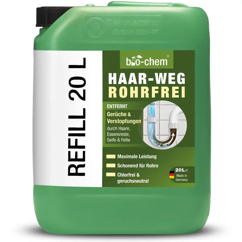 Abflussreiniger Rohrfrei Haar-Weg (20L)