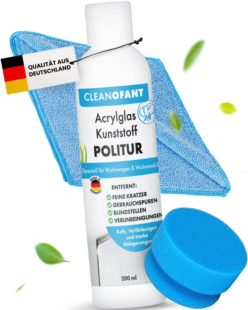 Acrylglas-Kunststoff-POLITUR Set (Handpolitur)