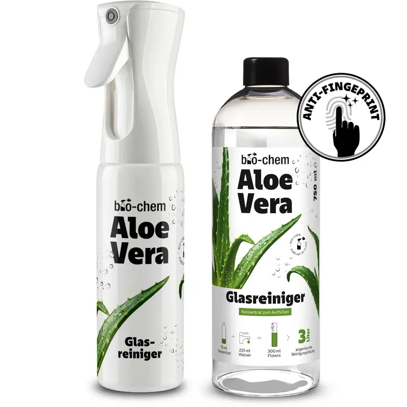 Aloe Vera Glasreiniger Starter-Set