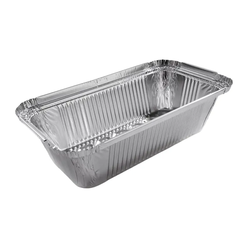 Alu-Behälter 670ml eckig 202x109x49mm - R13L 100 Stk.