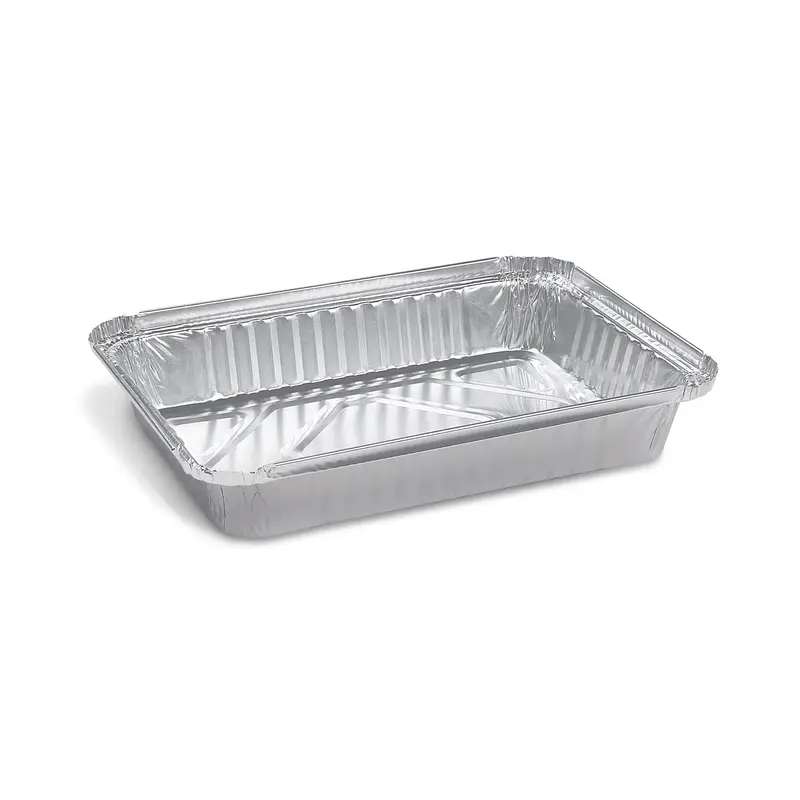 Alu-Menüschalen eckig 22x15,5 cm | 820ml | 100 Stück Packung