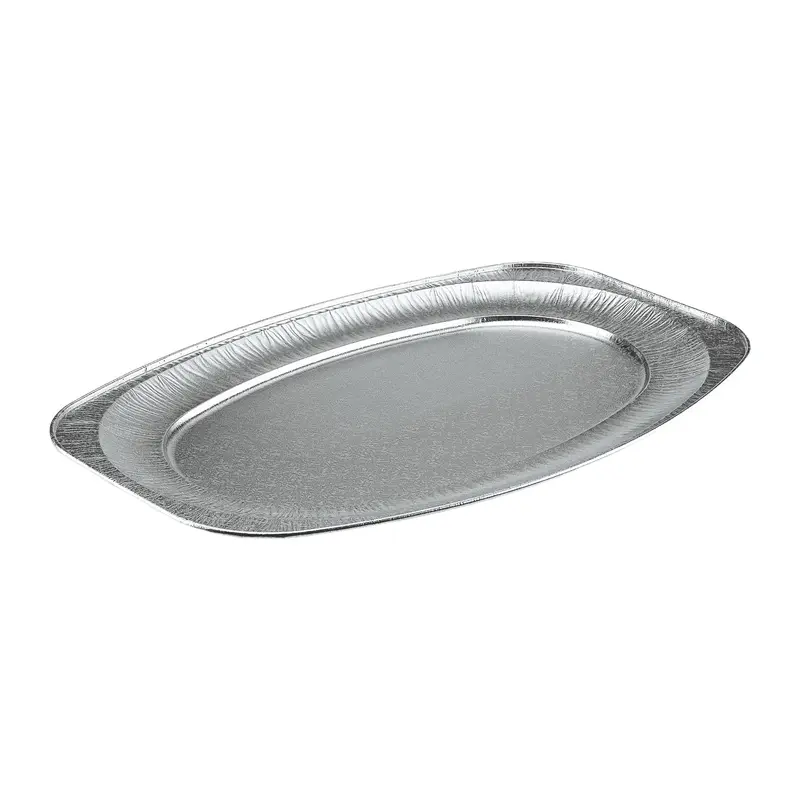 Alu-Partyplatten oval 10Stk groß 548x360mm