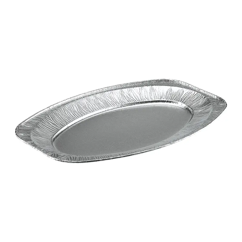 Alu-Partyplatten oval 10Stk mittel 430x286mm