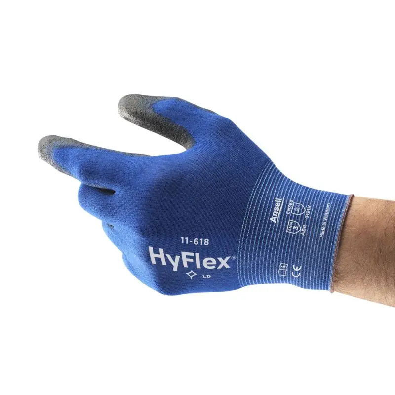 Ansell Hyflex® 11-618, Mehrzweckhandschuhe, Karton mit 12 Paar