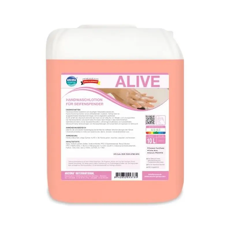 ARCORA ALIVE Handwaschlotion 10 Liter – hautschonende Flüssigseife für Seifenspender