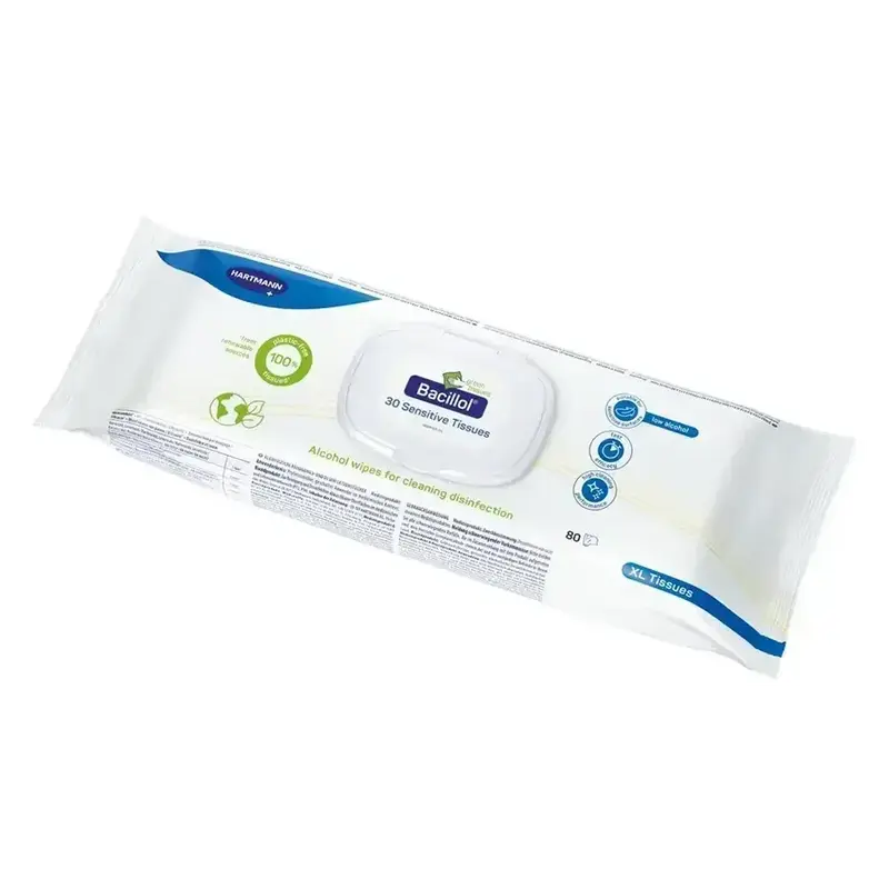 Bacillol® 30 Sensitive Green Tissues – XL-Flowpack (80 XL-Tücher)