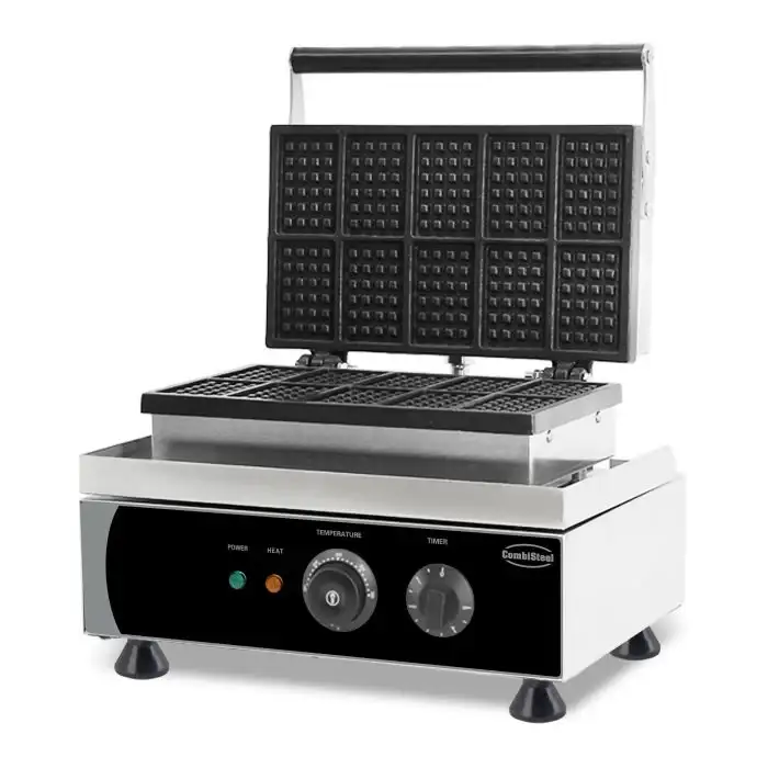 Belgische Waffeleisen - 10 Stück - 1,75 kW - 380x350x465 mm