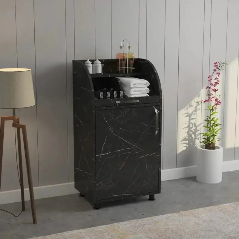 Besteckschrank in Marmoroptik - 55 cm
