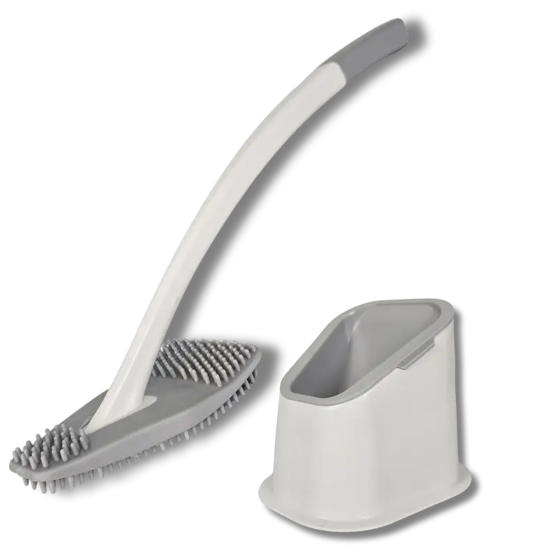 bideo® Rand-WC-Bürste Silikon weiß