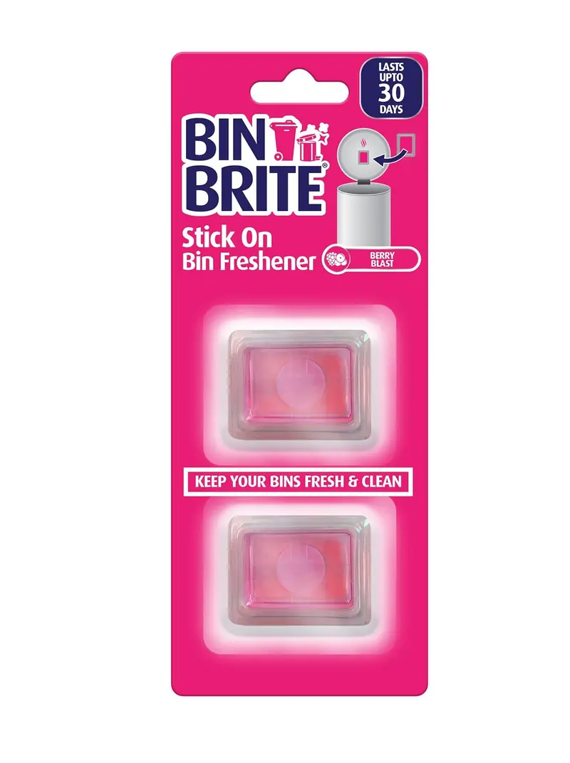 Bin Brite Stick-on Bin Refreshener – Zelfklevende Geurverfrisser voor Vuilnisbakken, Langdurige Frisheid tot 30 Dagen