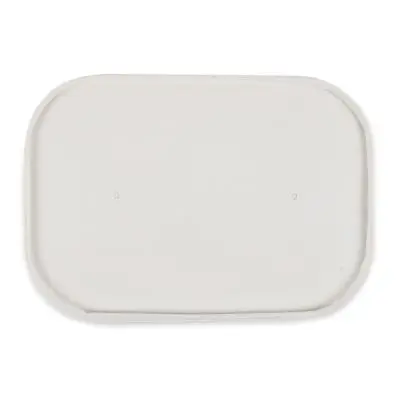 Bio Deckel Only Paper für Schalen Takeaway | Pappe, weiss, Karton mit 300 Stück - Artikel 418416