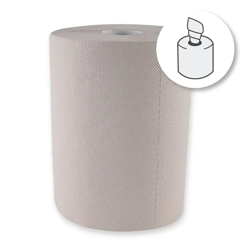 Bio Papierhandtuchrollen, 3-lagig, natur | Recyclingpapier, Innenabwicklung, FSC®-Recycled - Karton mit 6 Stück