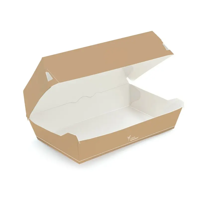 Bio Sandwich-Boxen Carta | Pappe/PE, braun, Karton mit 300 Stück - Artikel 41524