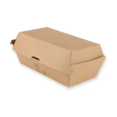 Bio Sandwich-Boxen Club | Kraftpapier/PE, FSC®-Mix, braun, Karton mit 300 Stück - Artikel 417418