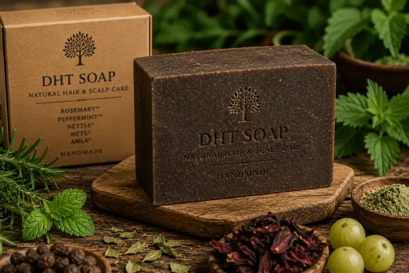 Bio Seife mit DHT Blocker und TCM Kräuter – gegen erblich bedingten Haarausfall- 120g