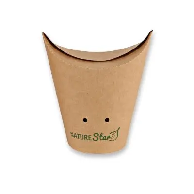 Bio Snackboxen | Kraftpapier/PE, FSC®-Mix, 270 ml, braun - Karton mit 1000 Stück - Artikel 417927
