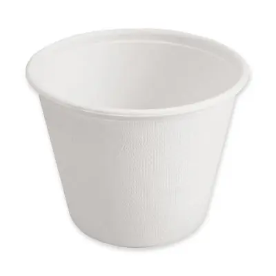 Bio Suppenbecher | Zuckerrohr, 425 ml, weiss, Karton mit 500 Stück - Artikel 41142