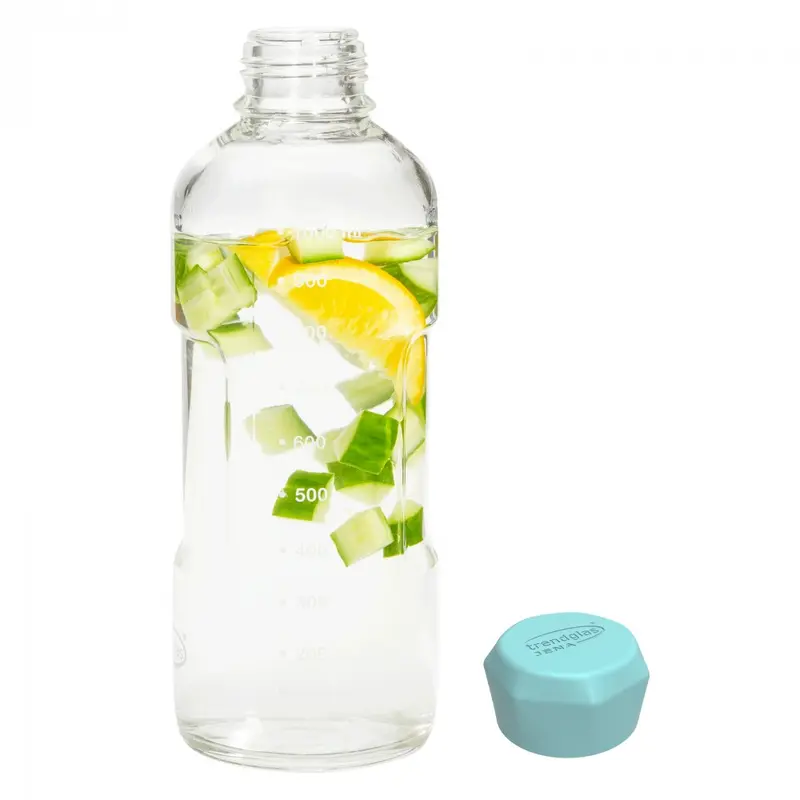Borosilikatglas Trinkflasche 1000ml - Trendglas Jena