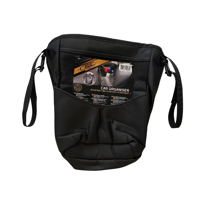 C&C Autositz Organizer mit verstellbaren Gurten | 38 × 22 × 32cm