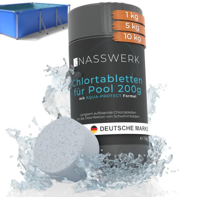 Chlortabletten - 200g langsamlöslich