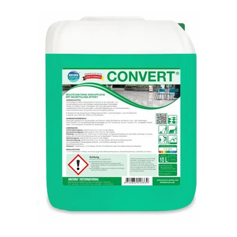 Convert Wischpflege 10 Liter Kanister – Multifunktionspflege mit Selbstglanz-Effekt