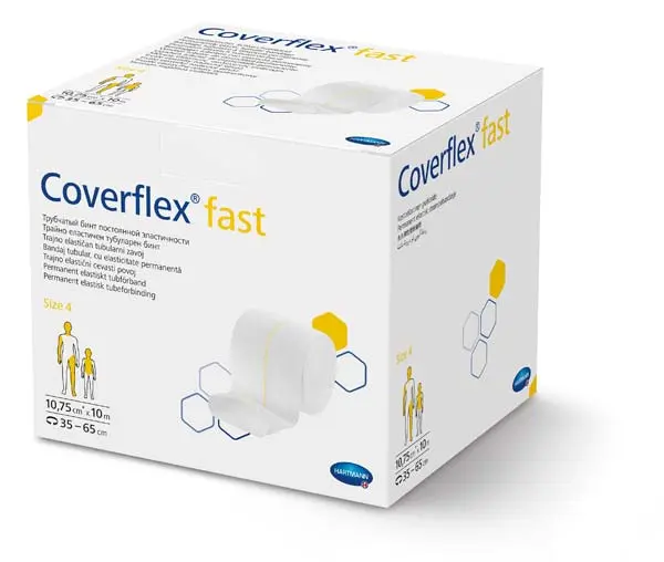 COVERFLEX fast Schlauchverband .Gr.4 10,75cmx10 m weiß