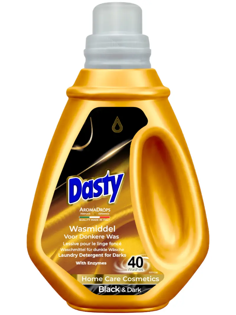 Dasty Black & Dark Vloeibaar Wasmiddel – Zwarte & Donkere Was – 1,5 Liter – 40 Wasbeurten