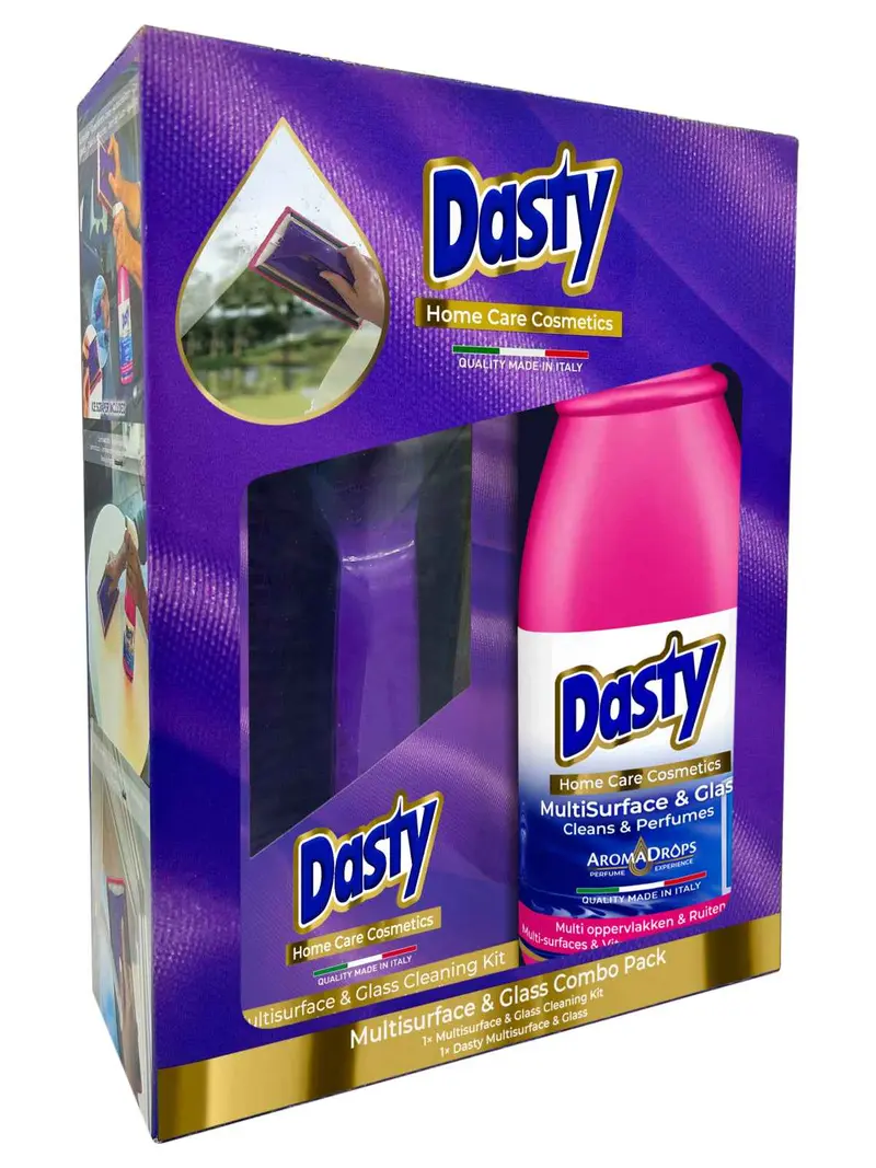 Dasty Ruitenreiniger Schoonmaakset met Raamwisser en Microvezeldoek