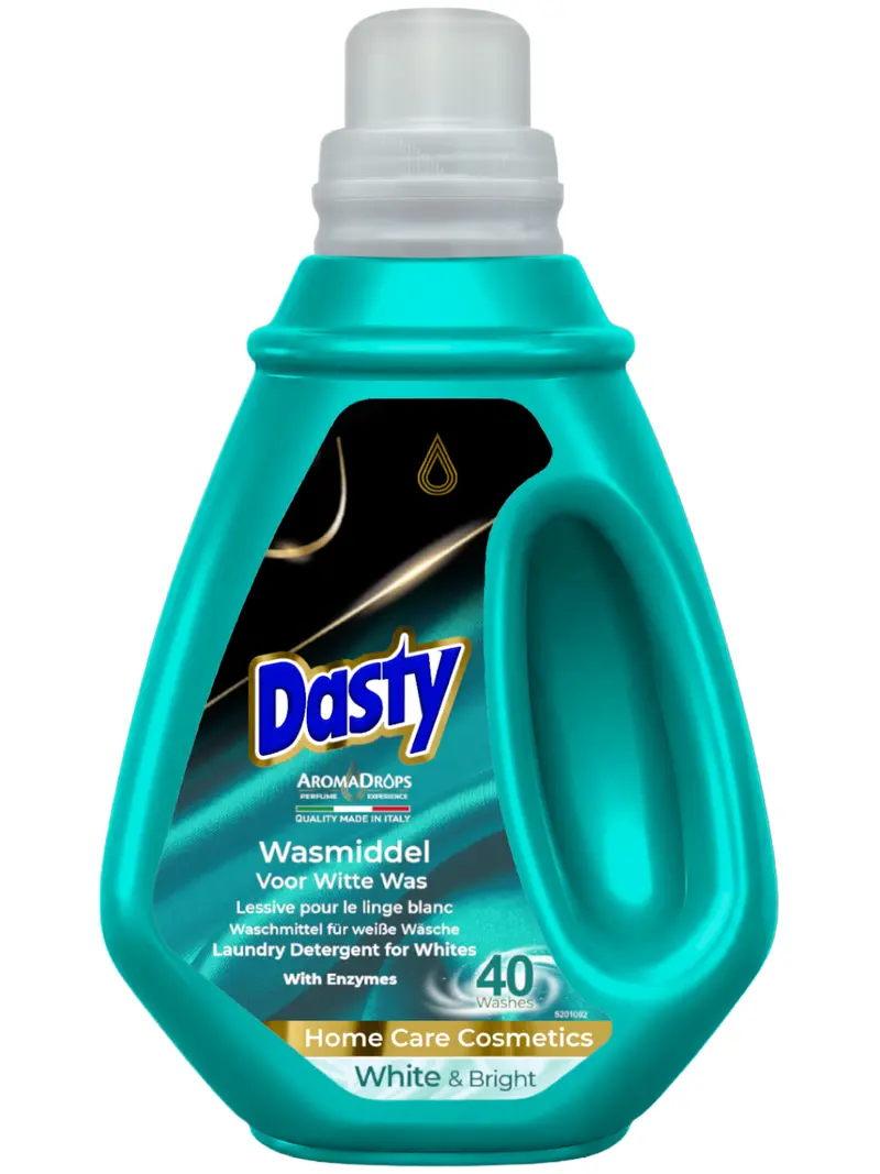 Dasty White & Bright Vloeibaar Wasmiddel – Witte Was – 1,5 Liter – 40 Wasbeurten