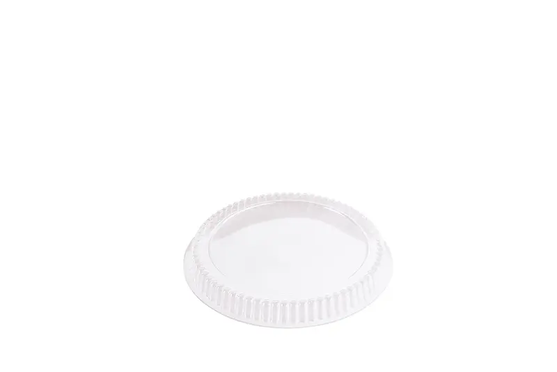 Deckel, PVC-Deckel für Alu-Menüschale, transparent, Ø227 mm, Höhe 20mm, Typ C803L