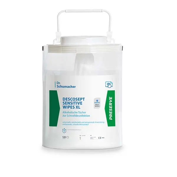 DESCOSEPT Sensitive Wipes alkoholische Schnelldesinfektion XL - 120 Tücher