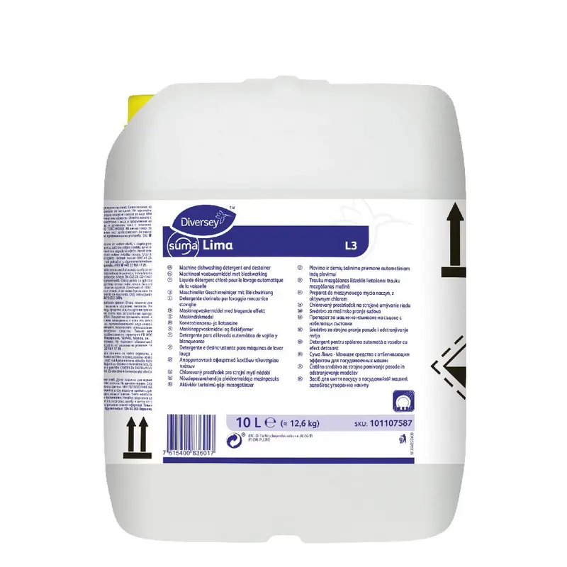 Diversey Suma Lima L3, chlorhaltiger Geschirrreiniger - Karton mit 1 Stück