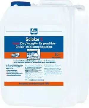 Dr. Becher Galakor S Klar-/Nachspüler für gewerbl. Geschirrspülmaschinen (NEU) | 5l