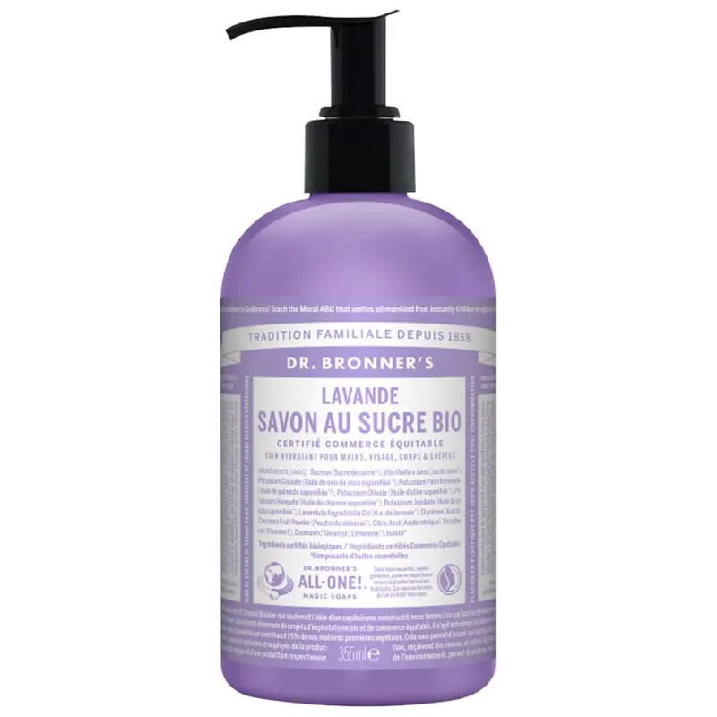 Dr. Bronner's - Bio Sugar Soap, Lavendel (Spender) - 355ml
