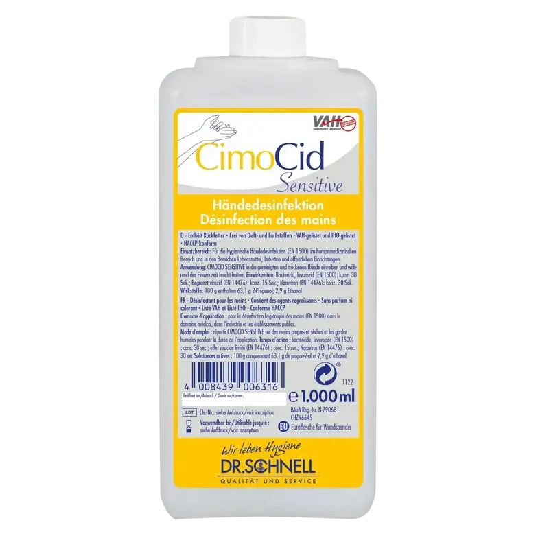 Dr. Schnell CIMOCID SENSITIVE | Händedesinfektionsmittel | rückfettend