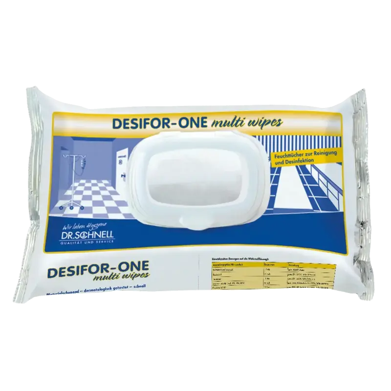 Dr. Schnell DESIFOR ONE MULTI WIPES | 100 Desinfektionstücher | Flächendesinfektion |