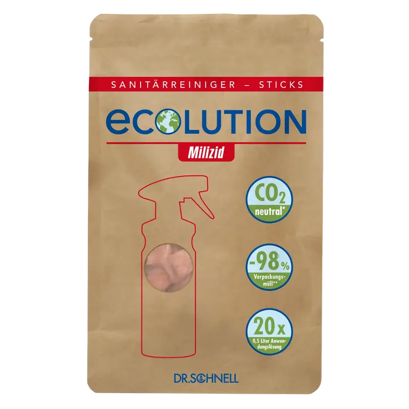 DR.SCHNELL Ecolution MILIZID Sticks, 1 Beutel a 20 Sticks