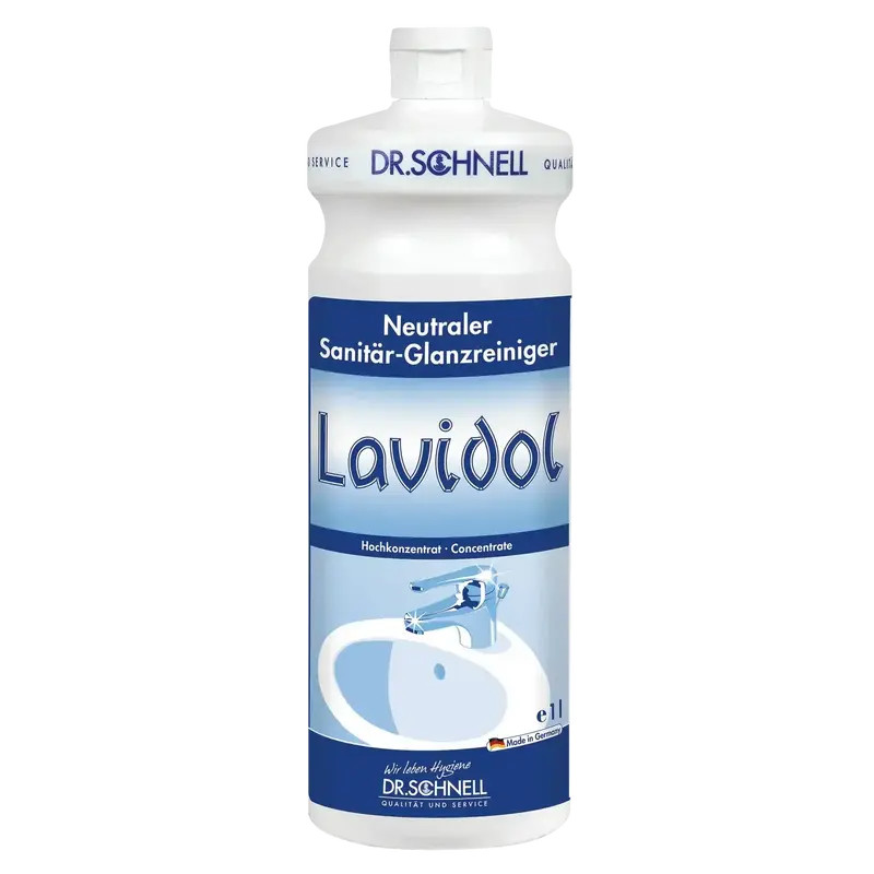 Dr. Schnell LAVIDOL | Neutraler Sanitär- und Glanzreiniger für Wände und Inventar