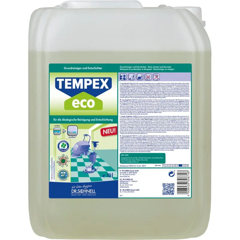 Dr. Schnell TEMPEX eco - Ökologischer Grundreiniger und Entschichter - 10 Liter Kanister