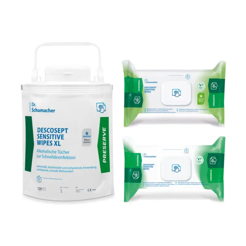 Dr.Schumacher - DESCOSEPT SENSITIVE WIPES - Flächdendeisinfektionstücher