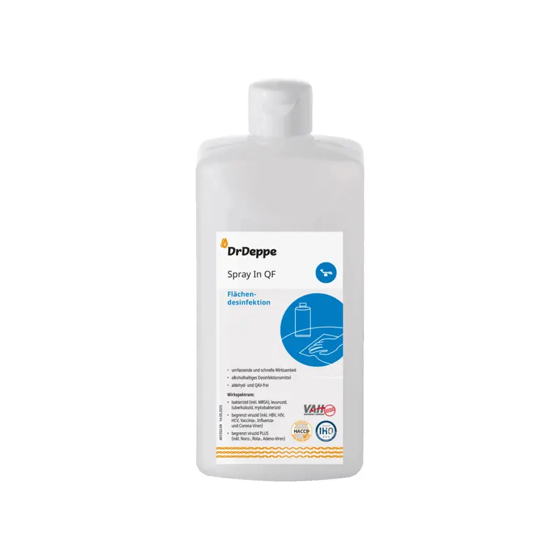 DrDeppe - Spray In QF - alkoholhaltiges Flächendesinfektionsmittel