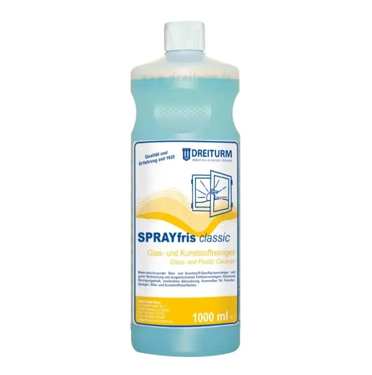 Dreiturm SPRAYFRIS classic Glas- und Kunststoffreiniger - 1 Liter Flasche