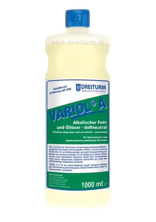 Dreiturm Variol A - alkalischer Fett- und Öllöser - 1 Liter Flasche