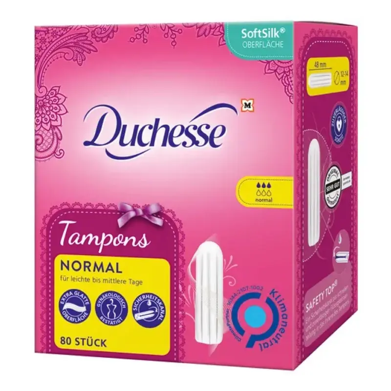 DUCHESSE Tampons Normal – 80 Stück im recyclebaren Graskarton