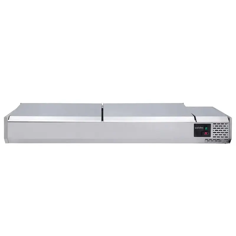 EASYLINE Kühlaufsatz 380 mit Edelstahldeckel, 5 x GN 1/3 + 1 x GN1/2, B