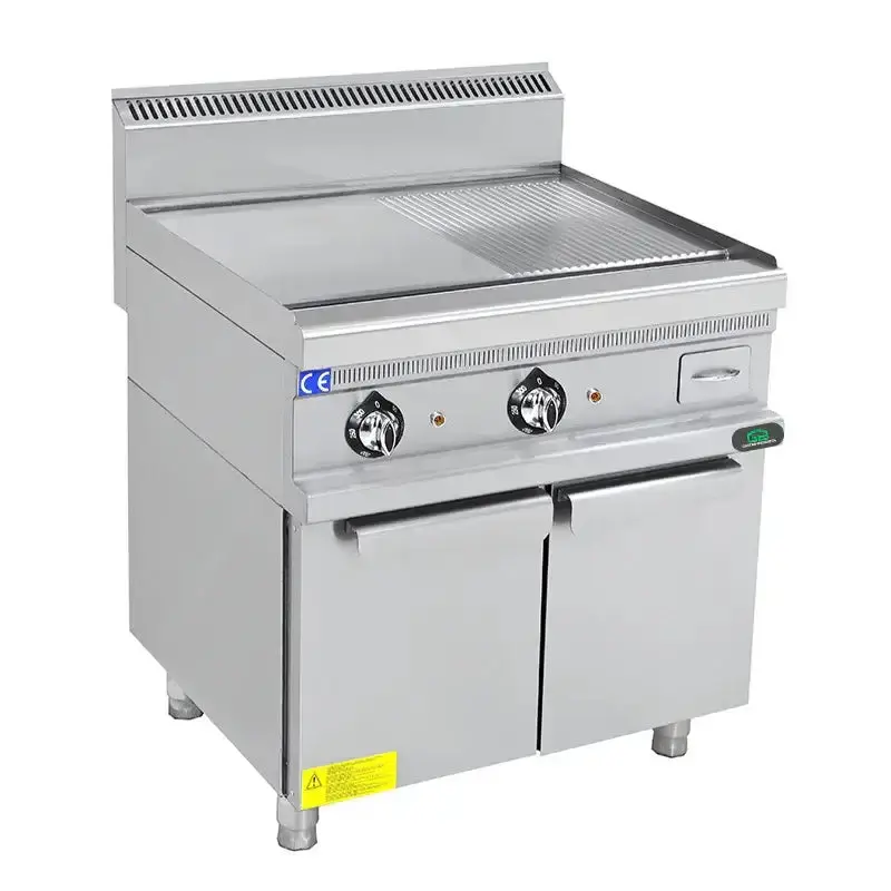 Elektro-Grillplatte 700 - 12 kW - Glatt/Gerillt