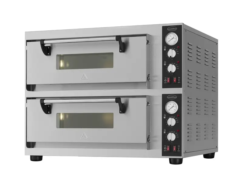 Elektro Pizzaofen Doppelt 2x4 - 810x880x720 mm - 8.4 kW